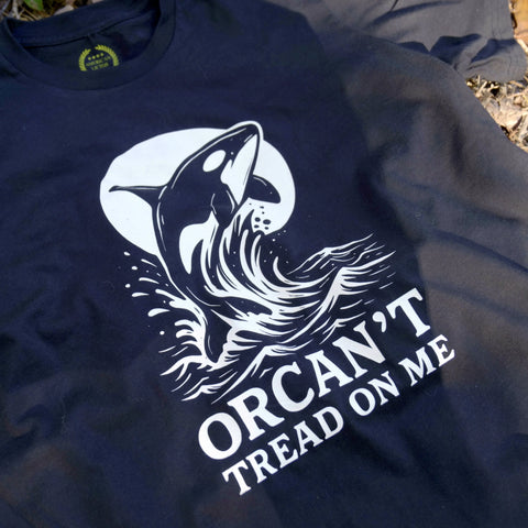 Orcan’t Tread On Me Graphic T-Shirt – Patriotic Sports Fan Tee | 100% Made in USA Cotton American Lictor  T-Shirt