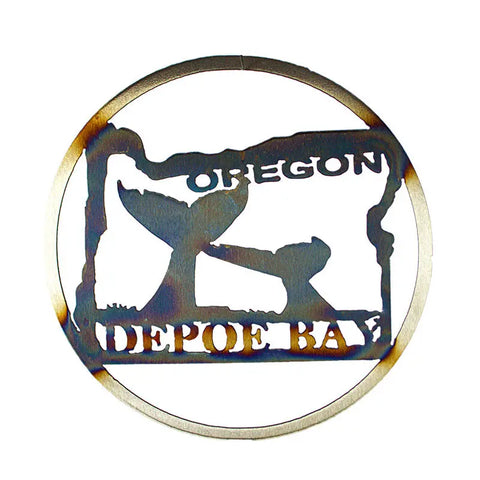 Oregon Depoe Bay Metal Wall Art – Handcrafted Coastal Decor | Made in USA Knights Home Decor  item