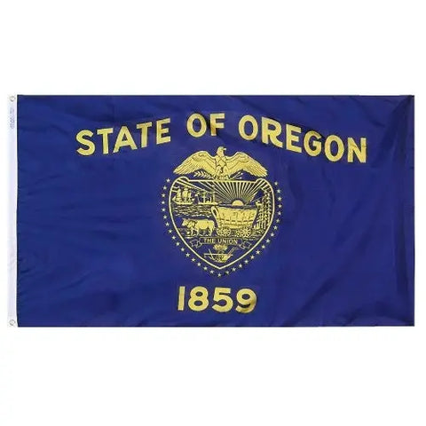 Oregon State Flag – UV Resistant Outdoor Nylon with SolarGuard Dyes | Made in USA Freedom Flag and Pole 