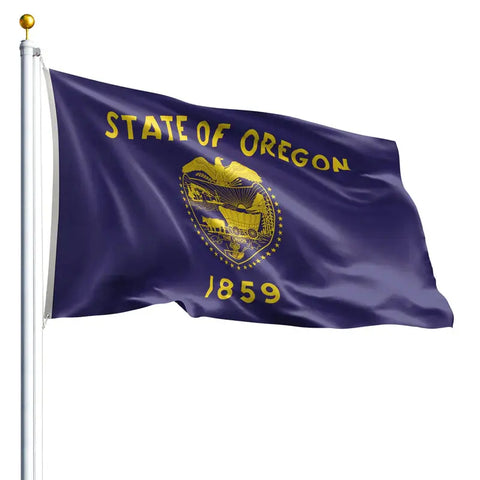 Oregon State Flag – UV Resistant Outdoor Nylon with SolarGuard Dyes | Made in USA Freedom Flag and Pole 