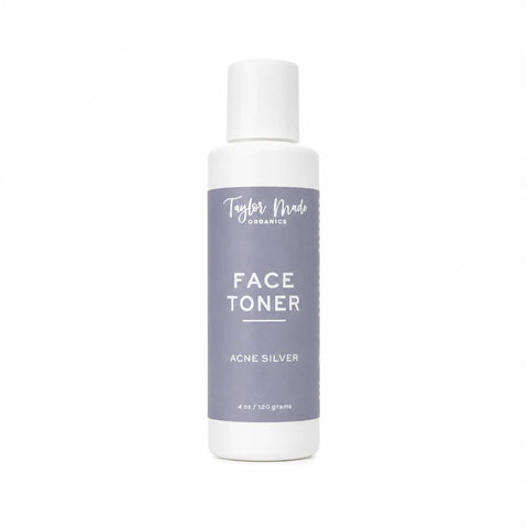 Organic Acne Control Face Toner 4 oz – Sulfate-Free Astringent with Witch Hazel & Colloidal Silver | Made in USA Taylor Made Organics  toner