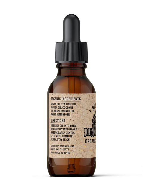 Organic Beard Oil Johnny Slicks  Beard Oil