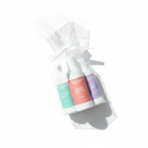 Organic Botanical Lotion Trio Gift Set 2oz – Mindful Self-Care with Essential Oils | Crafted in USA Taylor Made Organics  gift set