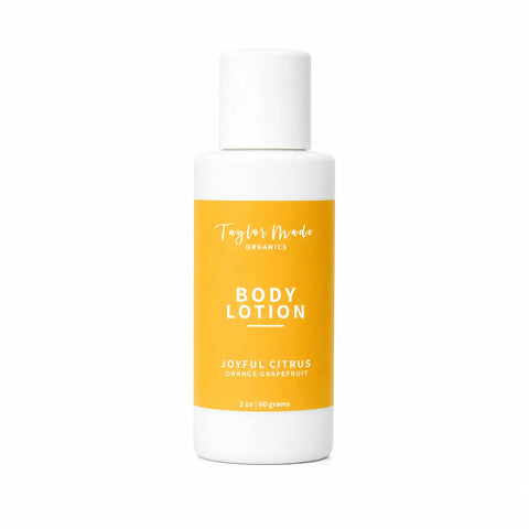 Organic Citrus Body Lotion 8 oz – Hydrating Moisturizer with Orange and Grapefruit Oils | Made in USA Taylor Made Organics  lotion