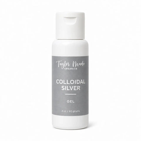 Organic Colloidal Silver Gel 2 oz – Acne Treatment with 150 ppm Antibacterial Power | Made in USA Taylor Made Organics  therapeutic cream