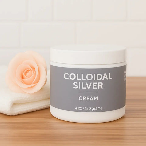 Organic Colloidal Silver Moisturizing Cream 2oz – Soothes Sensitive Skin – Taylor Made Organics | Made in USA Taylor Made Organics  therapeutic cream