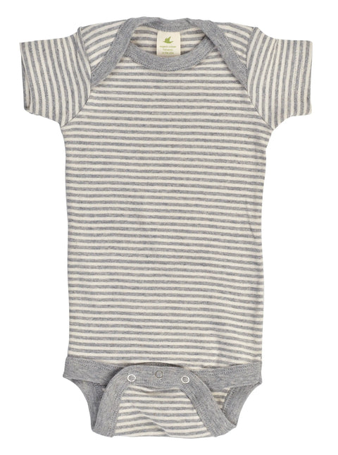Organic Cotton Baby Bodysuit – Short Sleeve Snappie | Made in USA Spiritex | Sustainable Apparel  Short Sleeve Snappie
