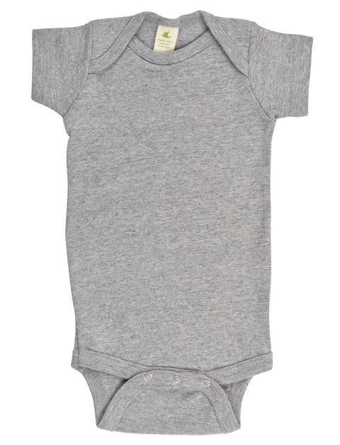 Organic Cotton Baby Bodysuit – Short Sleeve Snappie | Made in USA Spiritex | Sustainable Apparel  Short Sleeve Snappie