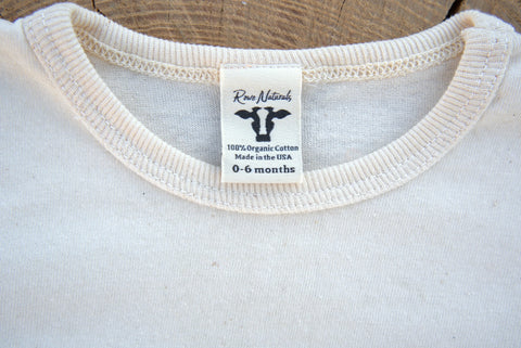 Organic Cotton Baby T-Shirt 100% Undyed Natural Fabric – Soft Breathable Toddler Tee | Made in USA Rowe Naturals  Organic Cotton Clothing