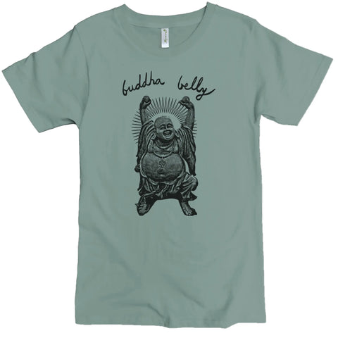 Organic Cotton Buddha Belly Graphic Tee – Men's Soft Jersey | Made in USA Spiritex | Sustainable Apparel  Men's Graphic Tees