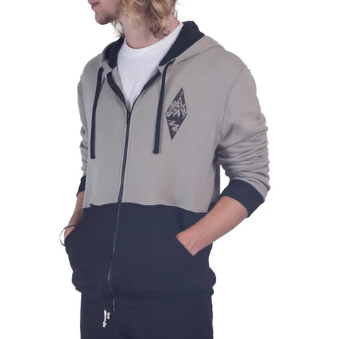 Organic Cotton Color Block Zip Hoodie – Heavyweight French Terry | Made in USA Spiritex | Sustainable Apparel  Men's Sale Sweatshirts & Hoodies