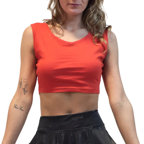 Organic Cotton Crop Tank Top – Spiritex 1x1 Baby Rib Knit | Made in USA Spiritex | Sustainable Apparel  Women's Tees & Tanks