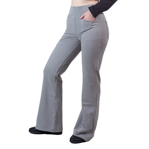 Organic Cotton Flare Saratoga Pants – Lightweight French Terry Comfort | Made in USA Spiritex | Sustainable Apparel  Women's Pants & Shorts