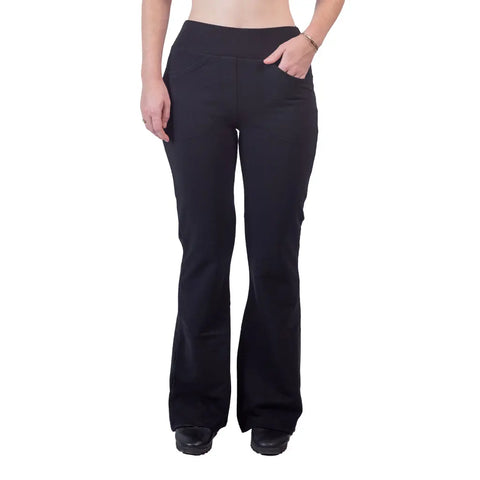 Organic Cotton Flare Saratoga Pants – Lightweight French Terry Comfort | Made in USA Spiritex | Sustainable Apparel  Women's Pants & Shorts