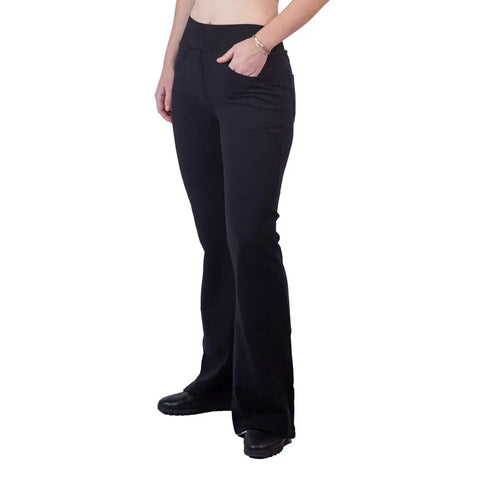 Organic Cotton Flare Saratoga Pants – Lightweight French Terry Comfort | Made in USA Spiritex | Sustainable Apparel  Women's Pants & Shorts