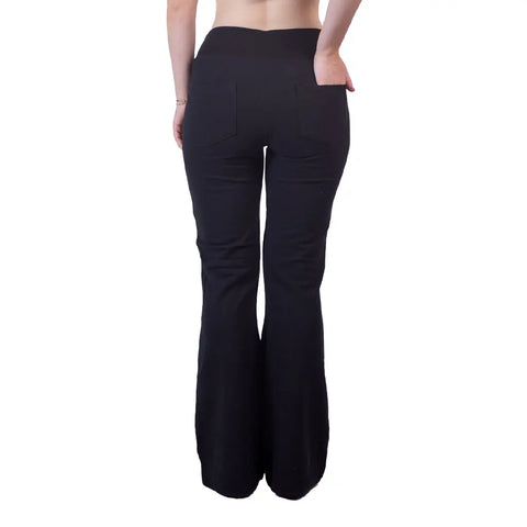 Organic Cotton Flare Saratoga Pants – Lightweight French Terry Comfort | Made in USA Spiritex | Sustainable Apparel  Women's Pants & Shorts