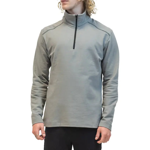 Organic Cotton Half Zip Pullover – Lightweight French Terry Sweatshirt | Made in USA Spiritex | Sustainable Apparel  Men's Sweatshirts & Hoodies