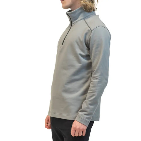 Organic Cotton Half Zip Pullover – Lightweight French Terry Sweatshirt | Made in USA Spiritex | Sustainable Apparel  Men's Sweatshirts & Hoodies