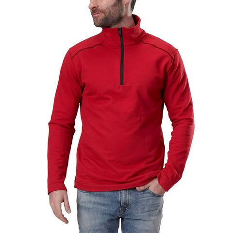 Organic Cotton Half Zip Pullover – Lightweight French Terry Sweatshirt | Made in USA Spiritex | Sustainable Apparel  Men's Sweatshirts & Hoodies