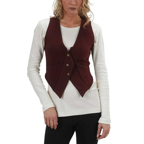 Organic Cotton Heavyweight French Terry Vest – Breathable Silhouette | Made in USA Spiritex | Sustainable Apparel  Women's Jackets & Vests