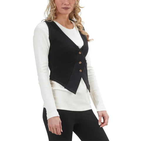 Organic Cotton Heavyweight French Terry Vest – Breathable Silhouette | Made in USA Spiritex | Sustainable Apparel  Women's Jackets & Vests