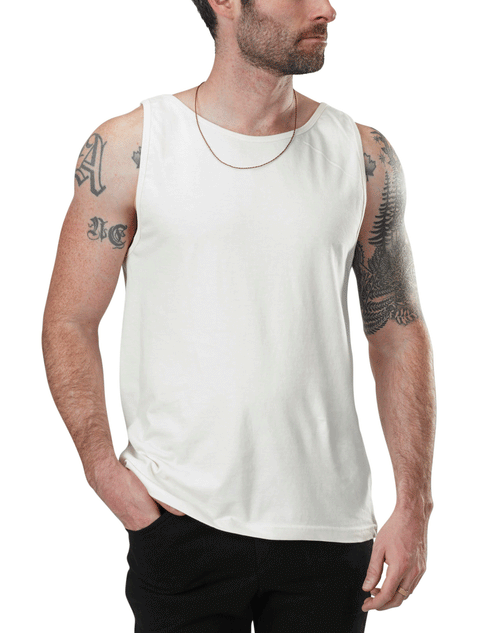 Organic Cotton Jersey Tank Top – Lightweight Summer Activewear | Made in USA Spiritex | Sustainable Apparel  Men's Tees & Tanks