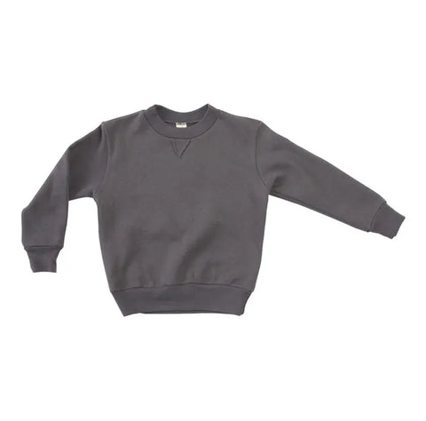 Organic Cotton Kids Fleece Pullover Sweatshirt – Lightweight V-Inset | Made in USA Spiritex | Sustainable Apparel  Children's Pullovers