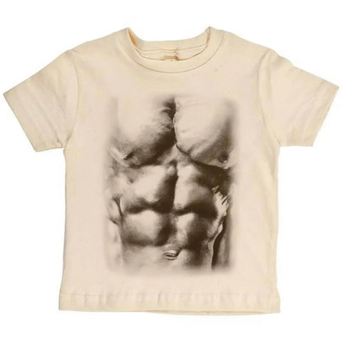 Organic Cotton Kids Graphic Tee – Muscle Print – Youth Shirt | Made in USA Spiritex | Sustainable Apparel  Graphic Youth Tees