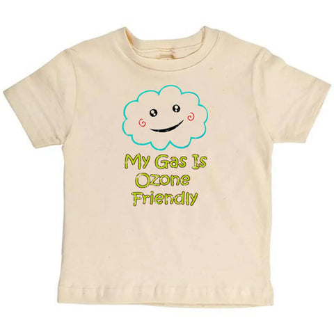 Organic Cotton Kids Graphic Tee – My Gas Is Ozone Friendly Shirt | Made in USA Spiritex | Sustainable Apparel  Graphic Youth Tees