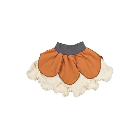 Organic Cotton Kids Lace Petal Skirt – Lightweight Jersey Twirl Skirt | Made in USA Spiritex | Sustainable Apparel  Children's Skirts