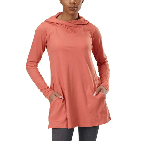 Organic Cotton Meditation Tunic – Lightweight Jersey Tunic Dress | Made in USA Spiritex | Sustainable Apparel  Women's Sweatshirts & Pullovers
