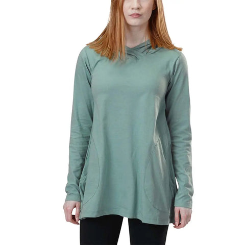 Organic Cotton Meditation Tunic – Lightweight Jersey Tunic Dress | Made in USA Spiritex | Sustainable Apparel  Women's Sweatshirts & Pullovers