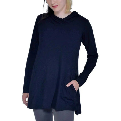 Organic Cotton Meditation Tunic – Lightweight Jersey Tunic Dress | Made in USA Spiritex | Sustainable Apparel  Women's Sweatshirts & Pullovers