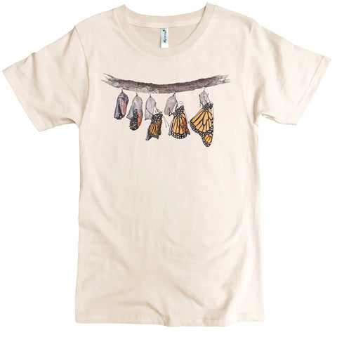 Organic Cotton Monarch Butterfly Graphic Tee – American Made Crewneck | Made in USA Spiritex | Sustainable Apparel  Men's Graphic Tees