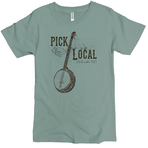 Organic Cotton Pick Local Graphic T-Shirt – Breathable Crewneck Tee | Made in USA Spiritex | Sustainable Apparel  Men's Graphic Tees