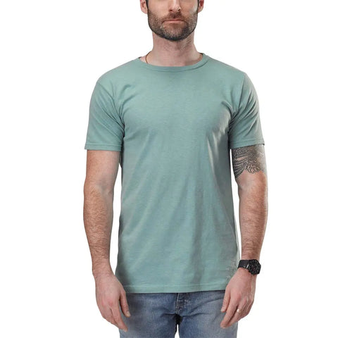Organic Cotton Short Sleeve Crewneck Tee – Mediumweight Jersey | Made in USA Spiritex | Sustainable Apparel  Men's Tees & Tanks