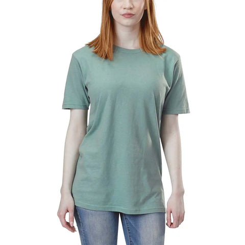 Organic Cotton Short Sleeve Crewneck Tee – Mediumweight Jersey | Made in USA Spiritex | Sustainable Apparel  Men's Tees & Tanks
