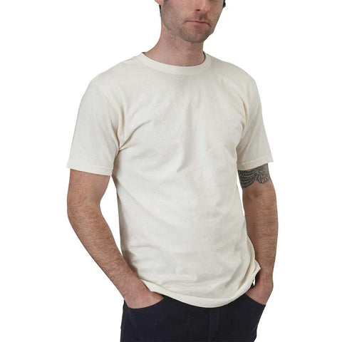 Organic Cotton Short Sleeve Crewneck Tee – Mediumweight Jersey | Made in USA Spiritex | Sustainable Apparel  Men's Tees & Tanks