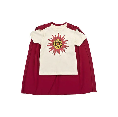 Organic Cotton Superhero T-Shirt with Recycled Cape – Eco Kids Tee | Made in USA Spiritex | Sustainable Apparel  Kid's Short Sleeve Tees