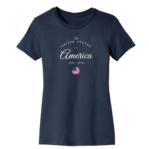 Organic Cotton Unisex USA Patriotic T-Shirt – Comfortable Fit | Made in USA Suede Kloth 