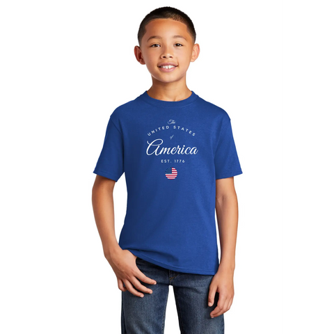 Organic Cotton Unisex USA Patriotic T-Shirt – Comfortable Fit | Made in USA Suede Kloth 