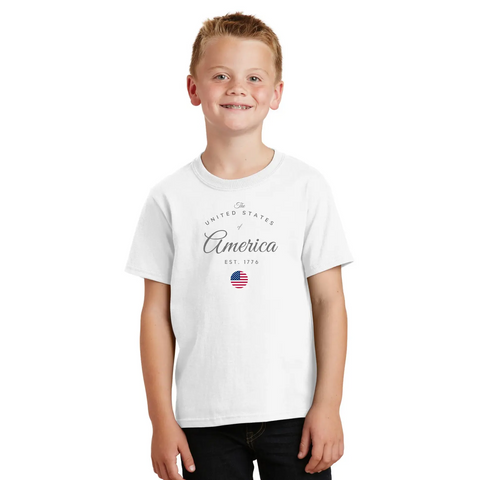 Organic Cotton Unisex USA Patriotic T-Shirt – Comfortable Fit | Made in USA Suede Kloth 