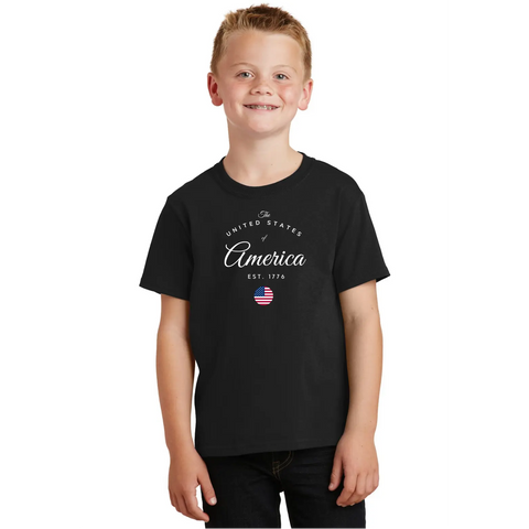 Organic Cotton Unisex USA Patriotic T-Shirt – Comfortable Fit | Made in USA Suede Kloth 