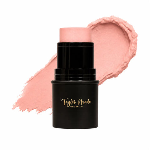 Organic Cream Highlighter Stick 0.18 oz – Champagne Glow For Face & Body | Taylor Made Organics Made In USA Taylor Made Organics  highlighter