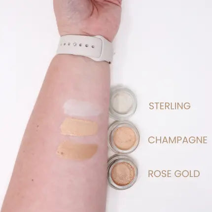 Organic Cream Highlighter Trio 3 Shades – Vegan Luminizer Face Makeup | Handmade in USA Taylor Made Organics  luminizer