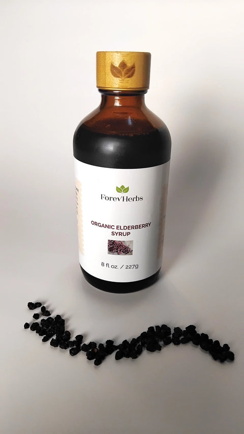 Organic Elderberry Syrup 8 Oz – Immune Support Blend | Handcrafted in USA Forev'Herbs  Syrup