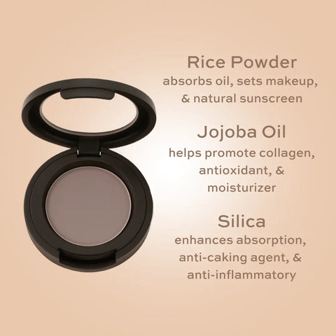 Organic Eyebrow Powder – Natural Long-Lasting Tinted Brow Enhancer – Vegan Makeup | Made in USA Taylor Made Organics  brows