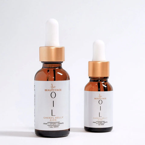 Organic Facial Beauty Oil – Hydrating Vegan Skin Serum 1 oz – Made in USA Cheryl Kelly & Co  Facial Moisturizer