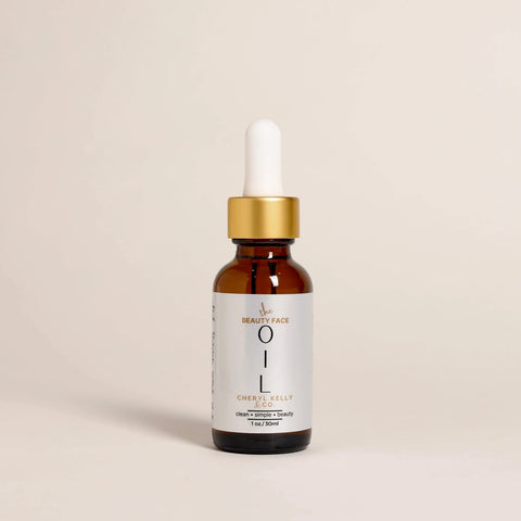 Organic Facial Beauty Oil – Hydrating Vegan Skin Serum 1 oz – Made in USA Cheryl Kelly & Co  Facial Moisturizer