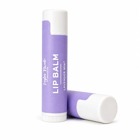 Organic Lip Balm 0.15 oz – Nourishing Shea Butter Coconut Oil – Natural Lip Care | Made in USA Taylor Made Organics  lip balm